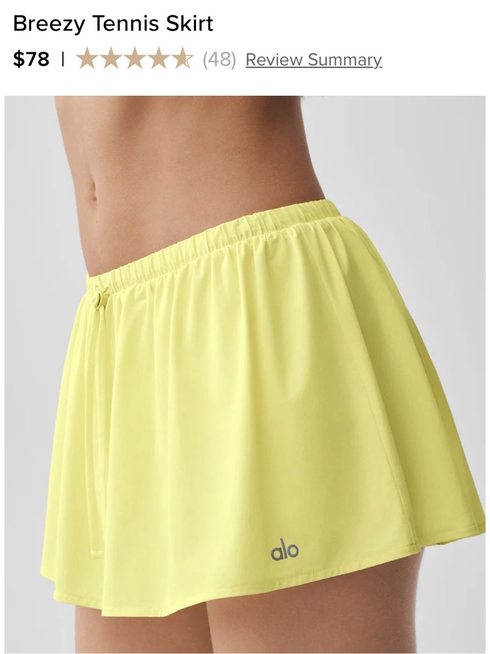 ALO Yoga Breezy Tennis Skirt